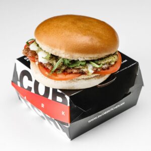 Mozarella pesto burger